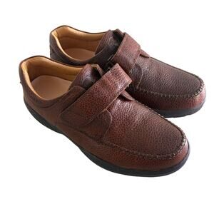 Dr Comfort Scott 9020 Mens Diabetic Comfort Strap Brown Shoes Size 10W